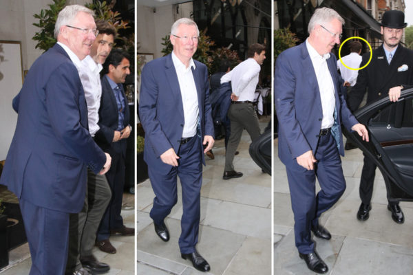 Spotted: Sir Alex Ferguson Caught Holding ‘Secret Meeting’ with Potential Man United Manager