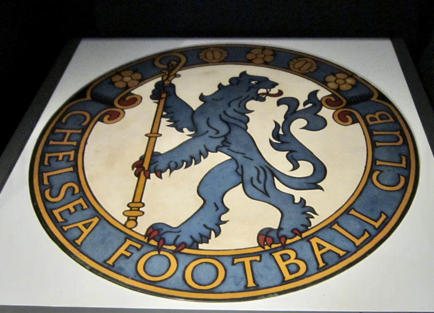 Chelsea FC badge Sgraffito Roundel - photograph by Ank Kumar