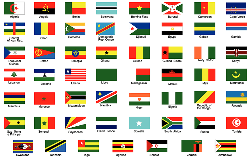 africa flags